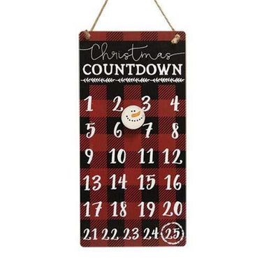 Buffalo Check Christmas Countdown Calendar - The Fox Decor